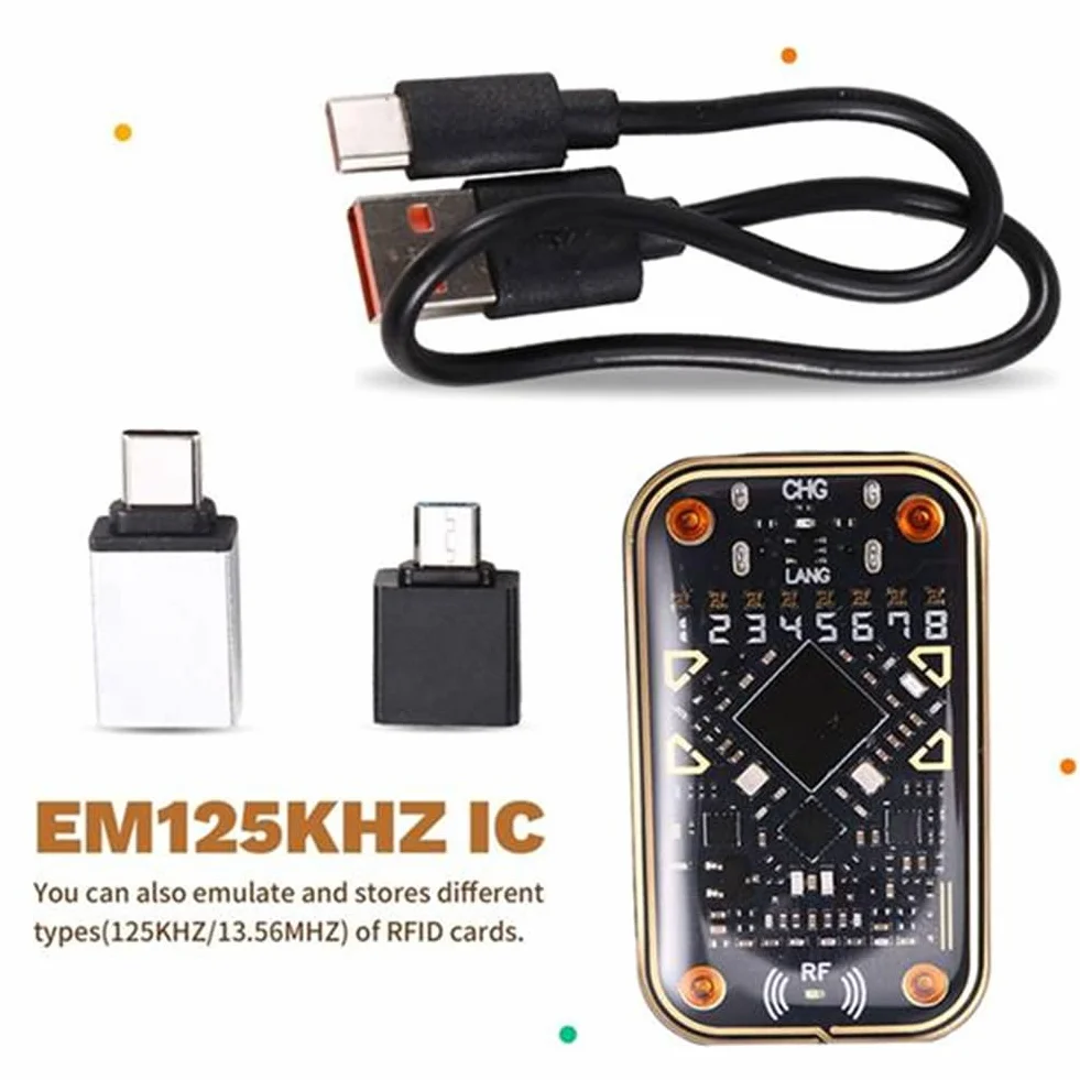 Chameleon Ultra V2.0 RFID Ultimate Emulatore NFC Duplicatore + 3XCUID 6XUID 125Khz 13.56Mhz Card Decodifica Lettore RFID